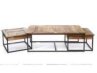 Riviera maison shelter ct s/3 salontafel set van 3 - afbeelding 1 van  5