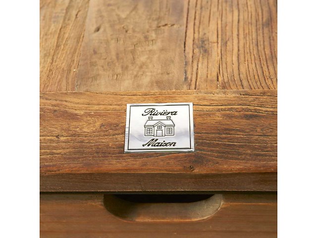Riviera maison shelter island bijzettafel met lade - afbeelding 3 van  5