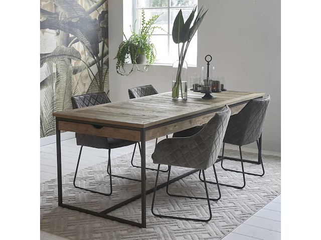 Riviera maison shelter island eetkamertafel 180x90cm - afbeelding 2 van  8