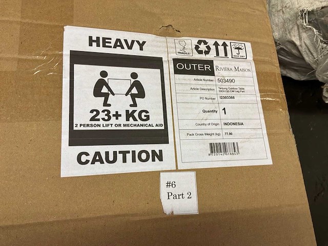 Rivièra maison tanjung eettafel | outdoor - afbeelding 2 van  3