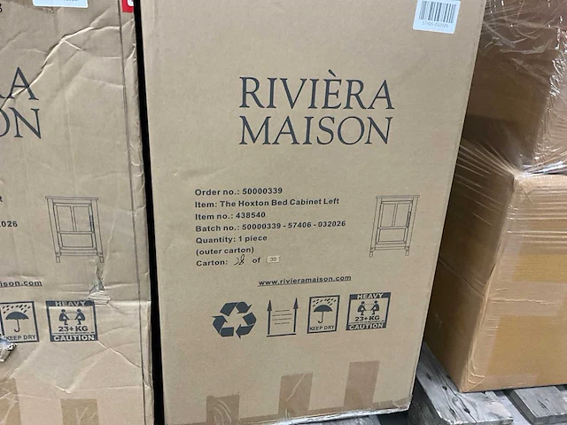 Rivièra maison the hoxton links nachtkastje - afbeelding 5 van  5