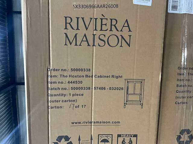 Rivièra maison the hoxton rechts nachtkastje - afbeelding 7 van  7