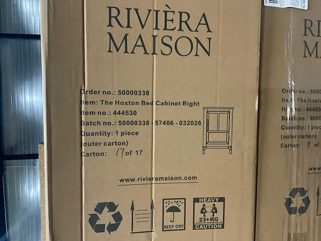 Rivièra maison the hoxton rechts nachtkastje - afbeelding 6 van  7