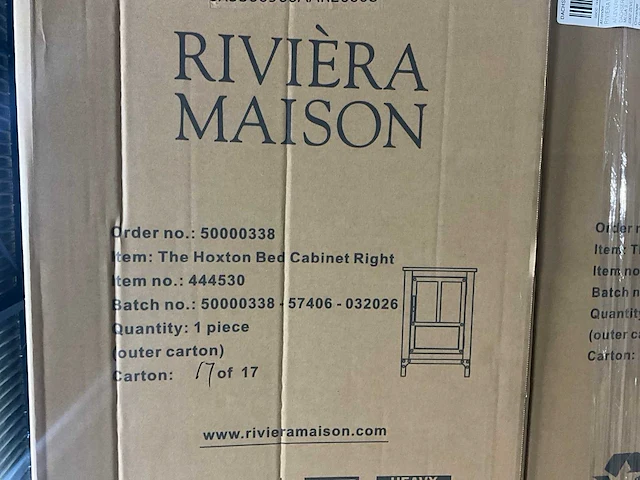 Rivièra maison the hoxton rechts nachtkastje - afbeelding 7 van  7