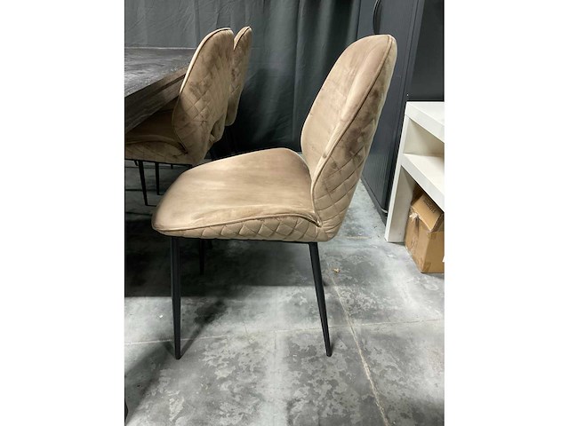 Rivièra maison velvet eetkamerstoel (6x) - afbeelding 2 van  11