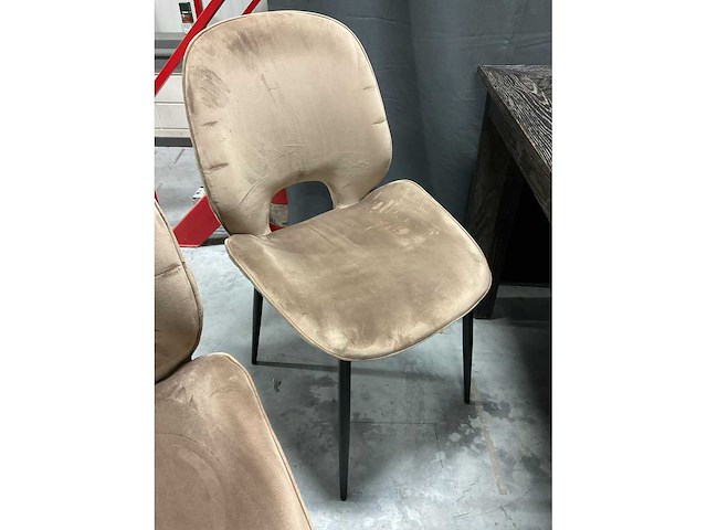 Rivièra maison velvet eetkamerstoel (6x) - afbeelding 5 van  11