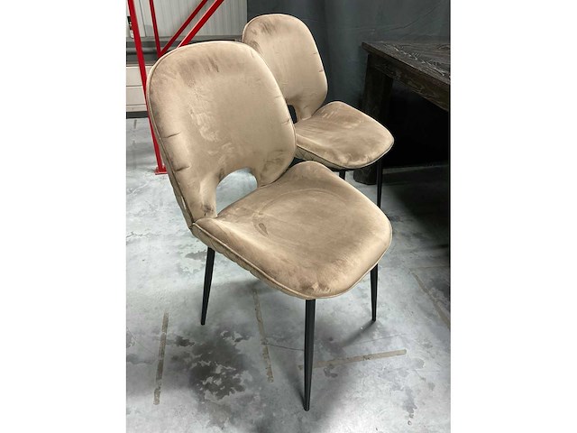 Rivièra maison velvet eetkamerstoel (6x) - afbeelding 6 van  11