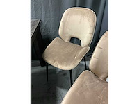 Rivièra maison velvet eetkamerstoel (6x) - afbeelding 8 van  11