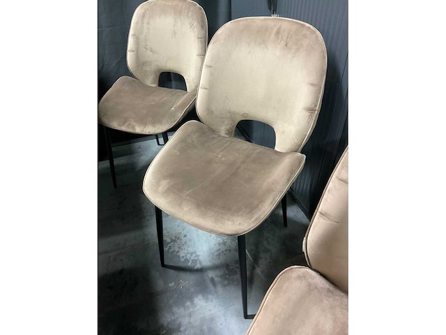 Rivièra maison velvet eetkamerstoel (6x) - afbeelding 9 van  11