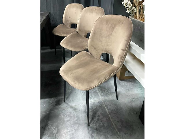 Rivièra maison velvet eetkamerstoel (6x) - afbeelding 10 van  11
