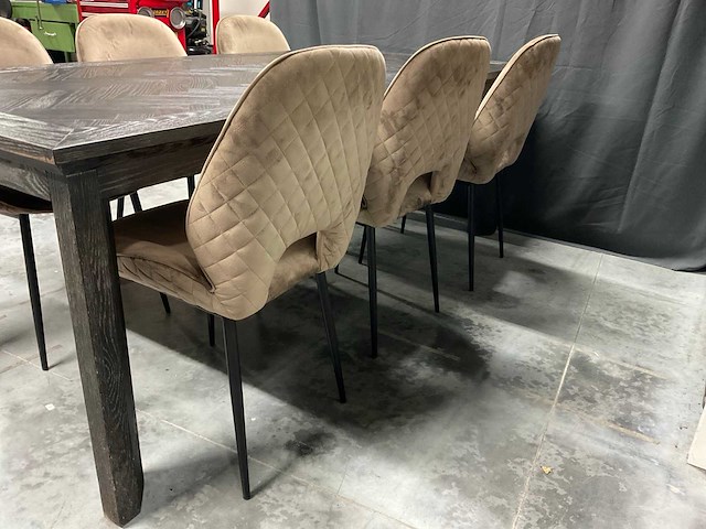 Rivièra maison velvet eetkamerstoel (6x) - afbeelding 11 van  11