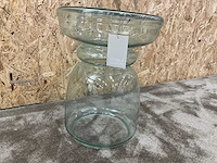Riviera maison venice aqua bijzettafel glas - afbeelding 1 van  4