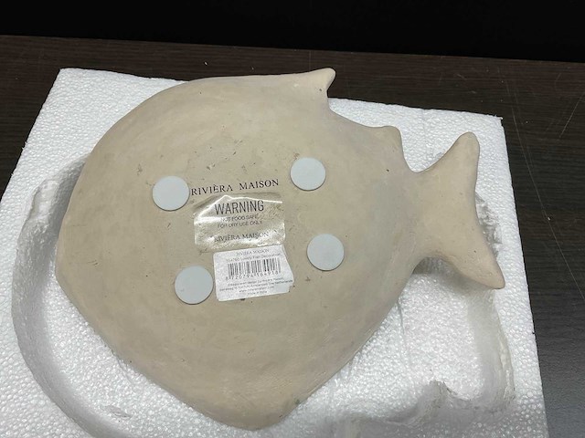 Riviera maison vis schaal: lovely fish decoration (10x) - afbeelding 3 van  7