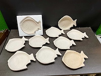 Riviera maison vis schaal: lovely fish decoration (10x) - afbeelding 4 van  7
