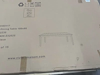 Riviera maison xavier eetkamertafel 180x90 - afbeelding 7 van  7