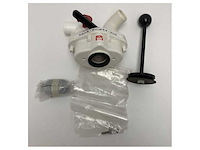 Rm69 white 3-way toilet valve for closed - tank - overboard - 804 - afbeelding 3 van  3