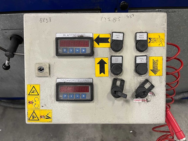 Rms - 2001 - ms 120000 - radiaalafkortzaagmachine - afbeelding 8 van  20