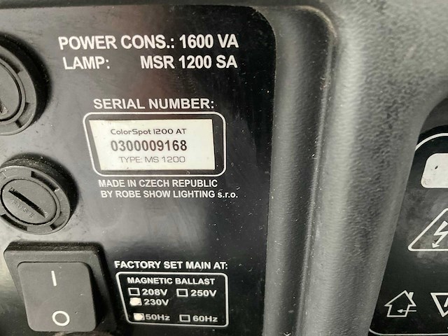 Robe colorspot 1200at spotlight (4x) - afbeelding 7 van  8