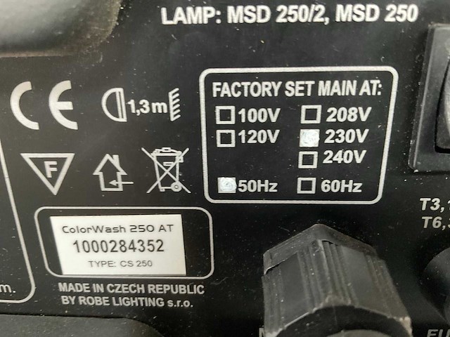 Robe colorwash 250at led-moving head (10x) - afbeelding 5 van  9