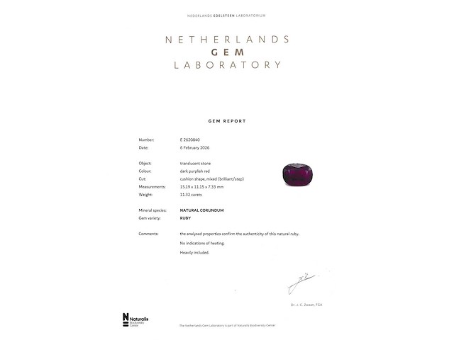 Robijn 11.32 ct - afbeelding 6 van  6