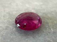 Robijn 1.24 carat cabochon geslepen robijn hoge kwaliteit - afbeelding 1 van  5