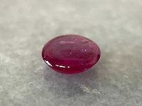 Robijn 1.24 carat cabochon geslepen robijn hoge kwaliteit - afbeelding 2 van  5