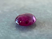 Robijn 1.24 carat cabochon geslepen robijn hoge kwaliteit - afbeelding 4 van  5