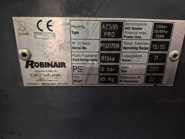 Robinair - 2013 - ac 595 pro - robinair - afbeelding 5 van  5
