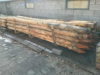 Robinia palen ø 140-160mm geschild en gepunt - 4500mm. - afbeelding 5 van  5