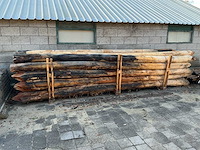 Robinia palen ø 160-180mm geschild en gepunt - 5000mm. - afbeelding 1 van  6