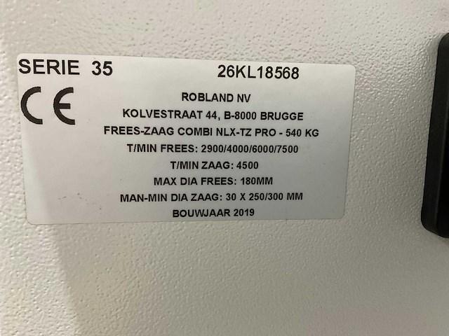 Robland - 2019 - nlx-tz pro - professionele zaag freesmachine - afbeelding 10 van  18