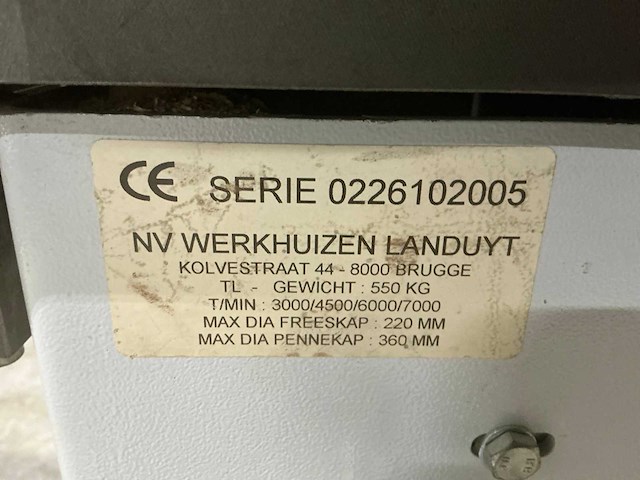 Robland t120 spilfreesmachines - afbeelding 9 van  9