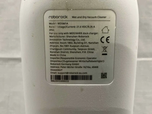 Roborock wd5m1a stofzuiger - afbeelding 6 van  8