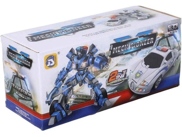 Robot auto politie mix van model geleverd 3 stuks - afbeelding 2 van  7