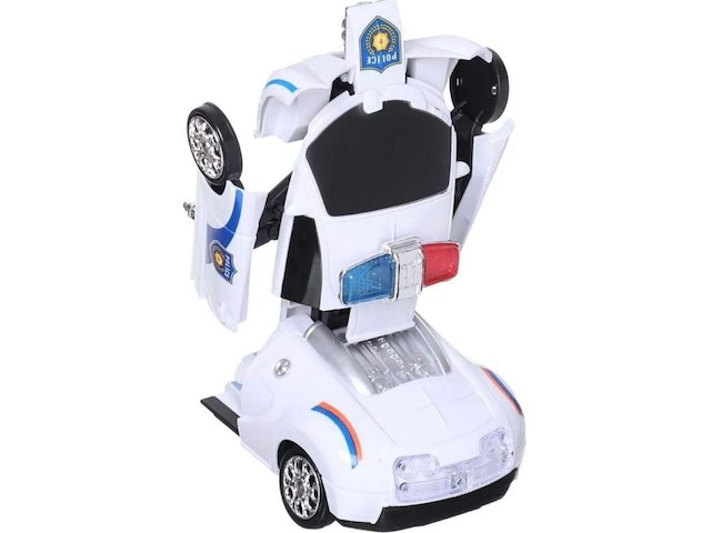 Robot auto politie mix van model geleverd 6 stuks - afbeelding 3 van  7