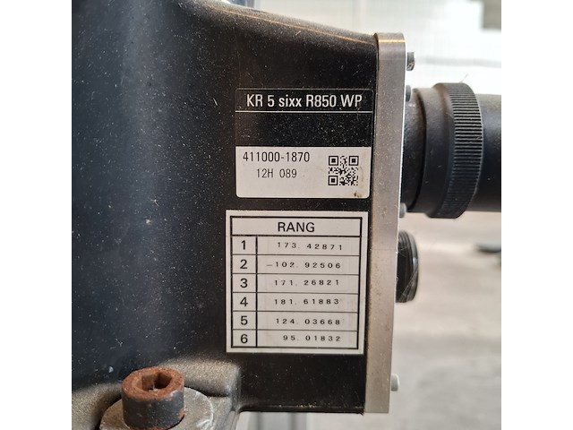 Robot met besturingskast en display, kuka, kr 5 sixx r850 wp - afbeelding 25 van  36