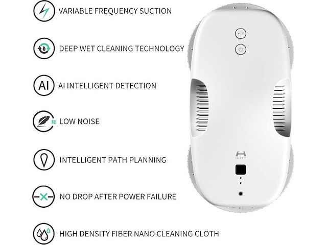 Robot raamreiniger xiaomi, hutt ddc55, zwart - afbeelding 2 van  3