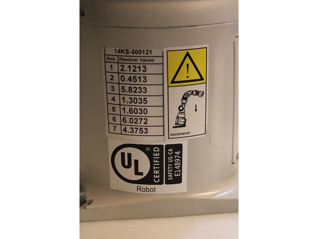 Robotarm abb manipulator irb 14050-0.5/0.5. bouwjaar 2019. in gebruik als lesrobot. let op: exclusief verri... - afbeelding 5 van  5