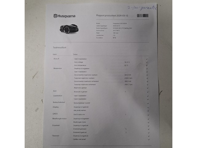 Robotmaaier, husqvarna, 310e nera | gps, 2024 - afbeelding 3 van  12