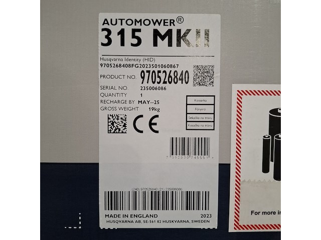 Robotmaaier, husqvarna, 315 mkii, 2023 - afbeelding 2 van  2