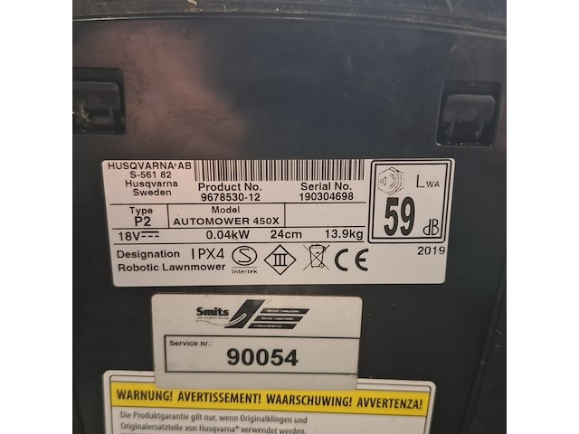 Robotmaaier, husqvarna, 450x, donkergrijs / antraciet, 2019 - afbeelding 4 van  17