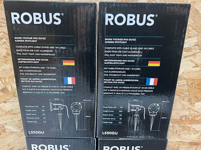 Robus ls50gu prikspot zwart (6x) - afbeelding 4 van  4