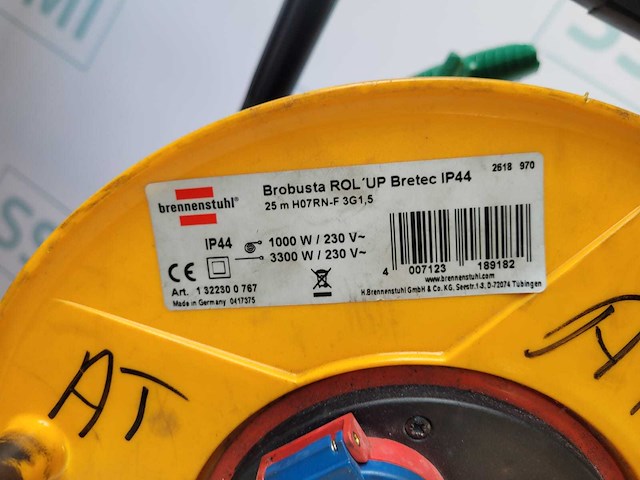 Robusta - toll up bretec - verlengkabels trommel en snoer (3x) - afbeelding 1 van  1