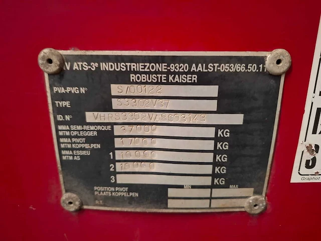 Robuste kaiser - 2010 - s3302v - oplegger - afbeelding 17 van  22