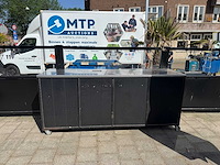 Robuust verrijdbaar debrasseermuebel met rvs top - afbeelding 4 van  7