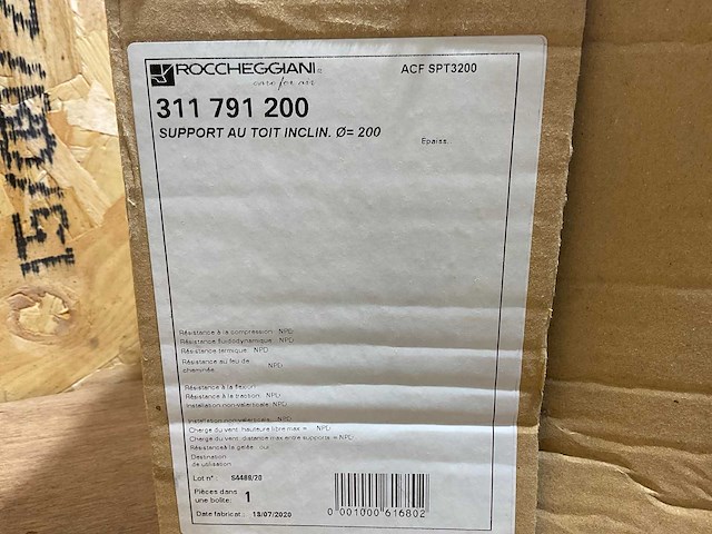 Roccheggiani dp150/spg200 daksteun voor hellend dak (5x) - afbeelding 8 van  8