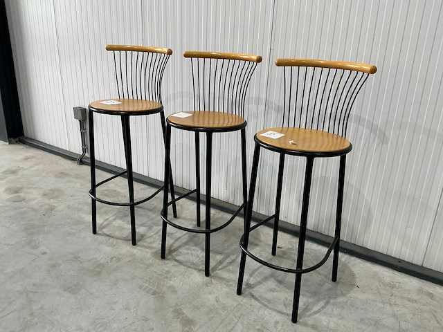 Rocco blank barkruk (3x) - afbeelding 2 van  5