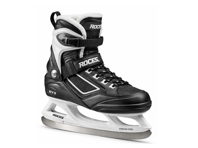 Roces icy 5 ijshockeyschaatsen zwart zilver 41 - afbeelding 1 van  1