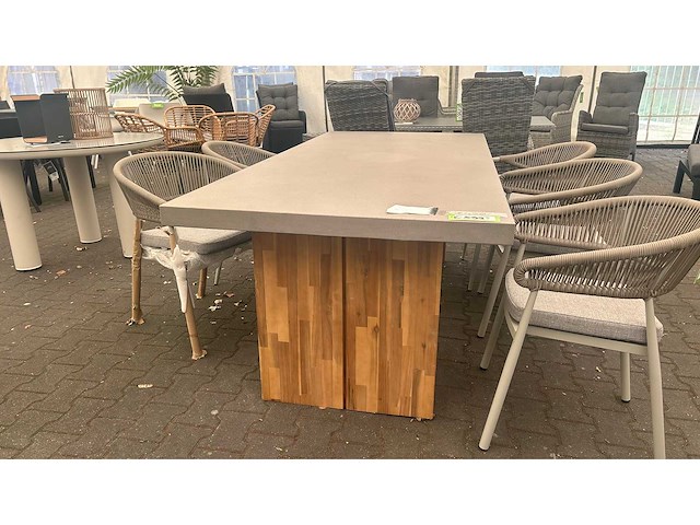 Rock - sand acacia - tuintafel(235x95cm) - afbeelding 3 van  5