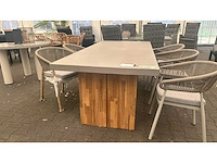 Rock - sand acacia - tuintafel(235x95cm) - afbeelding 3 van  5